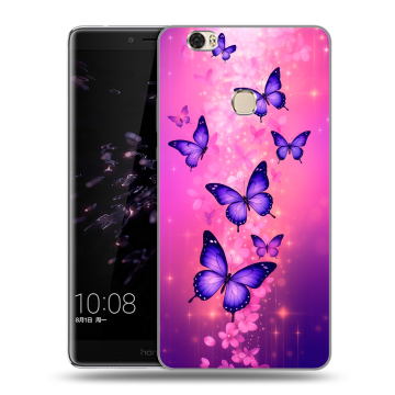 Силиконовый чехол на Huawei Honor Note 8 с принтом Бабочки