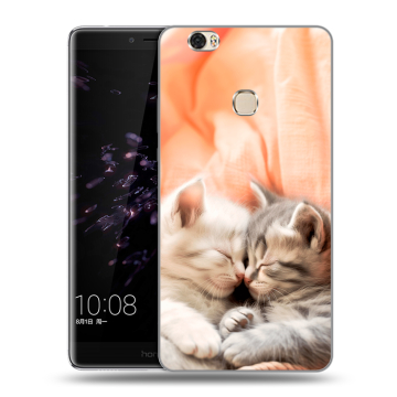 Силиконовый чехол на Huawei Honor Note 8 с принтом Котята