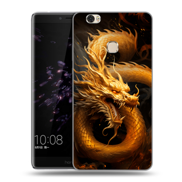 Силиконовый чехол на Huawei Honor Note 8 с принтом Золотой дракон Силиконовый чехол на Huawei Honor Note 8 с принтом Золотой дракон