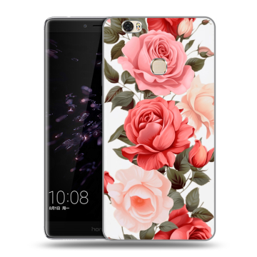 Силиконовый чехол на Huawei Honor Note 8 с принтом Розы Силиконовый чехол на Huawei Honor Note 8 с принтом Розы