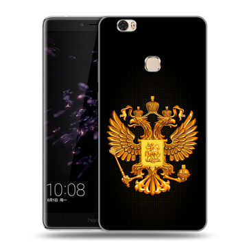 Силиконовый чехол на Huawei Honor Note 8 с принтом Герб России желтый