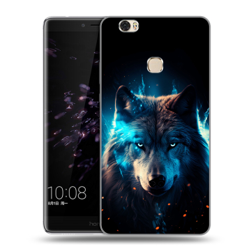 Силиконовый чехол на Huawei Honor Note 8 с принтом Волк ночной Силиконовый чехол на Huawei Honor Note 8 с принтом Волк ночной