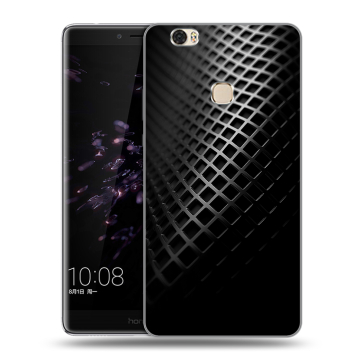 Силиконовый чехол на Huawei Honor Note 8 с принтом Текстура металла