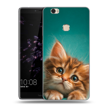 Силиконовый чехол на Huawei Honor Note 8 с принтом котенок