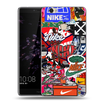 Силиконовый чехол на Huawei Honor Note 8 с принтом Найк Nike яркий