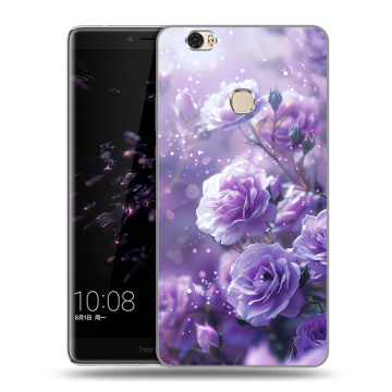 Силиконовый чехол на Huawei Honor Note 8 с принтом Розы цветы Силиконовый чехол на Huawei Honor Note 8 с принтом Розы цветы