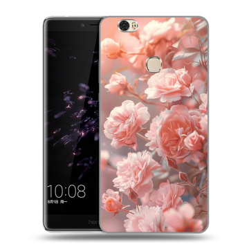 Силиконовый чехол на Huawei Honor Note 8 с принтом Розовые розы