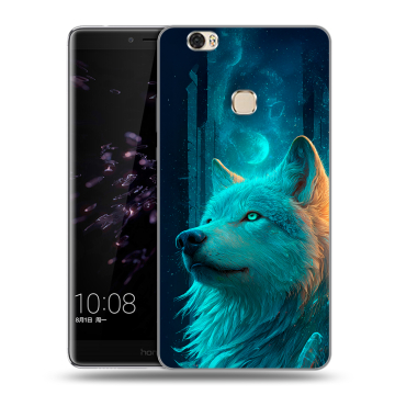 Силиконовый чехол на Huawei Honor Note 8 с принтом бабочки саккура Силиконовый чехол на Huawei Honor Note 8 с принтом бабочки саккура