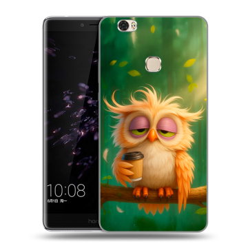 Силиконовый чехол на Huawei Honor Note 8 с принтом сова