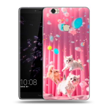 Силиконовый чехол на Huawei Honor Note 8 с принтом милые котики