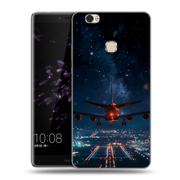 Силиконовый чехол на Huawei Honor Note 8 с принтом самолет Силиконовый чехол на Huawei Honor Note 8 с принтом самолет