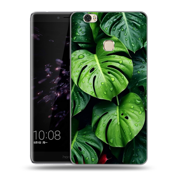 Силиконовый чехол на Huawei Honor Note 8 с принтом Листья