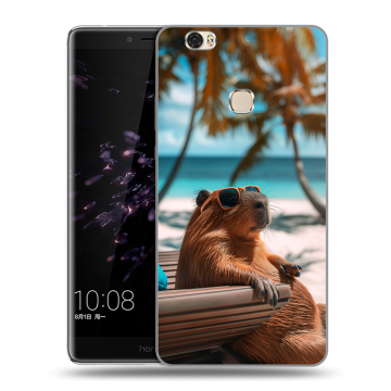 Силиконовый чехол на Huawei Honor Note 8 с принтом Капибара