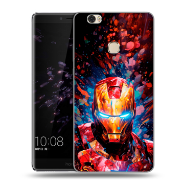 Силиконовый чехол на Huawei Honor Note 8 с принтом Железный человек Ironman