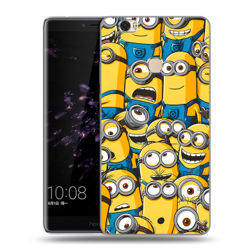 Силиконовый чехол на Huawei Honor Note 8 с принтом Миньоны