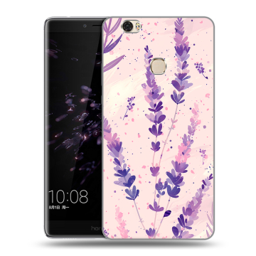 Силиконовый чехол на Huawei Honor Note 8 с принтом цветы лаванда