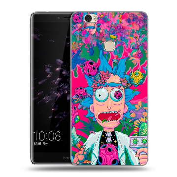 Силиконовый чехол на Huawei Honor Note 8 с принтом Рик и Морти Rick Morty