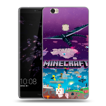 Силиконовый чехол на Huawei Honor Note 8 с принтом Майнкрафт Minecraft