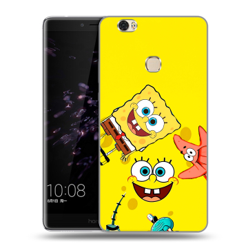 Силиконовый чехол на Huawei Honor Note 8 с принтом Спанч боб Спанчбоб