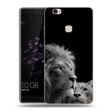 Силиконовый чехол на Huawei Honor Note 8 с принтом Лев кошки Силиконовый чехол на Huawei Honor Note 8 с принтом Лев кошки