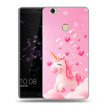 Силиконовый чехол на Huawei Honor Note 8 с принтом Единорог
