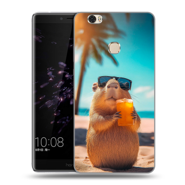 Силиконовый чехол на Huawei Honor Note 8 с принтом Капибара Силиконовый чехол на Huawei Honor Note 8 с принтом Капибара