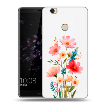 Силиконовый чехол на Huawei Honor Note 8 с принтом Цветы Силиконовый чехол на Huawei Honor Note 8 с принтом Цветы