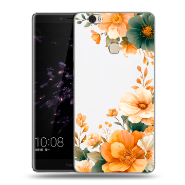 Силиконовый чехол на Huawei Honor Note 8 с принтом Цветы принт Силиконовый чехол на Huawei Honor Note 8 с принтом Цветы принт