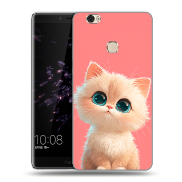 Силиконовый чехол на Huawei Honor Note 8 с принтом Розовый котенок Силиконовый чехол на Huawei Honor Note 8 с принтом Розовый котенок
