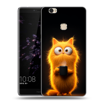 Силиконовый чехол на Huawei Honor Note 8 с принтом Смешной кот