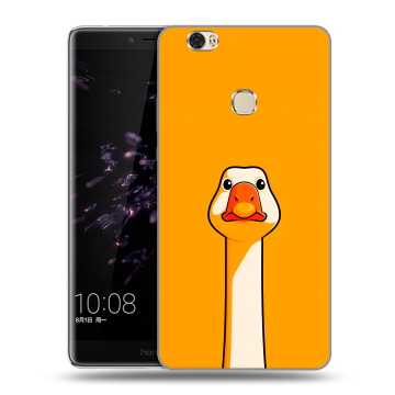 Силиконовый чехол на Huawei Honor Note 8 с принтом Смешная утка