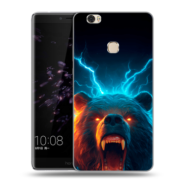 Силиконовый чехол на Huawei Honor Note 8 с принтом Медведь