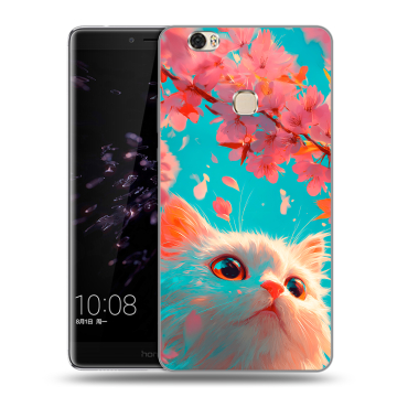 Силиконовый чехол на Huawei Honor Note 8 с принтом Красивый кот