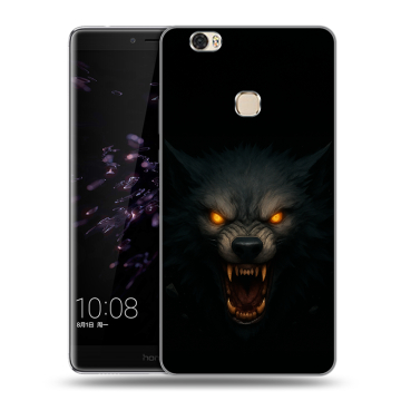 Силиконовый чехол на Huawei Honor Note 8 с принтом Волк