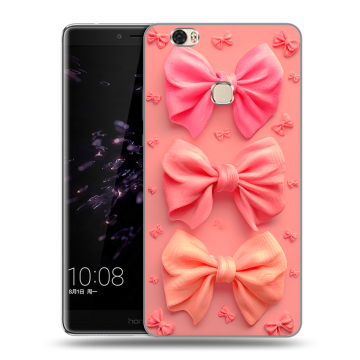 Силиконовый чехол на Huawei Honor Note 8 с принтом Розовые бантики Силиконовый чехол на Huawei Honor Note 8 с принтом Розовые бантики