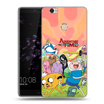Силиконовый чехол на Huawei Honor Note 8 с принтом Adventure time Время приключений