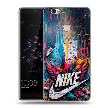 Силиконовый чехол на Huawei Honor Note 8 с принтом Nike Найк