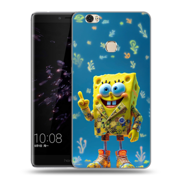Силиконовый чехол на Huawei Honor Note 8 с принтом Спанч боб Спанчбоб
