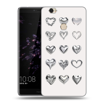 Силиконовый чехол на Huawei Honor Note 8 с принтом Y2K сердечки