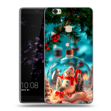 Силиконовый чехол на Huawei Honor Note 8 с принтом Новый год
