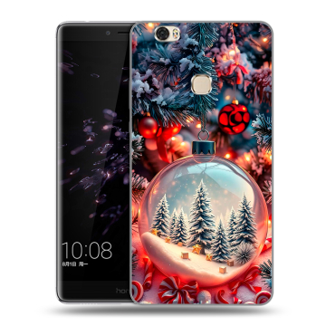 Силиконовый чехол на Huawei Honor Note 8 с принтом Новый год