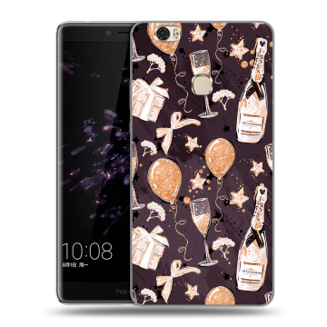 Силиконовый чехол на Huawei Honor Note 8 с принтом Новый год