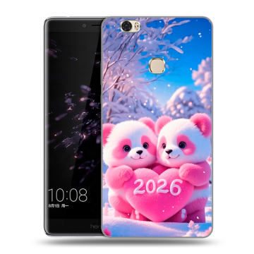 Силиконовый чехол на Huawei Honor Note 8 с принтом Новый год