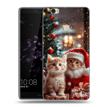 Силиконовый чехол на Huawei Honor Note 8 с принтом Новый год