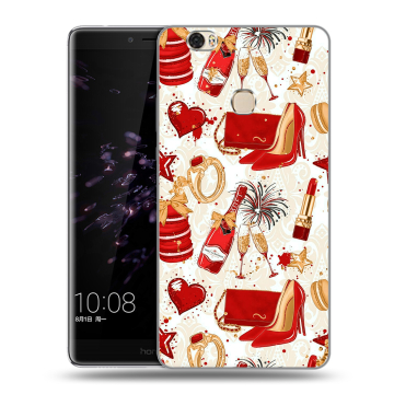 Силиконовый чехол на Huawei Honor Note 8 с принтом Новый год