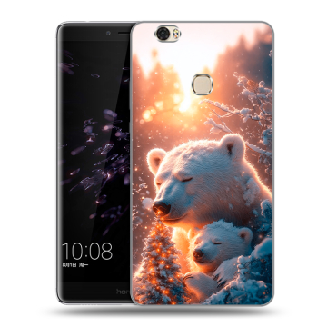 Силиконовый чехол на Huawei Honor Note 8 с принтом Новый год