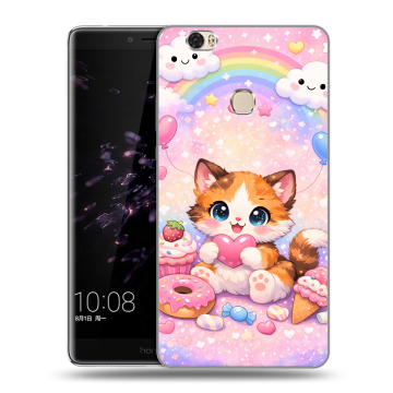 Силиконовый чехол на Huawei Honor Note 8 с принтом для девочек