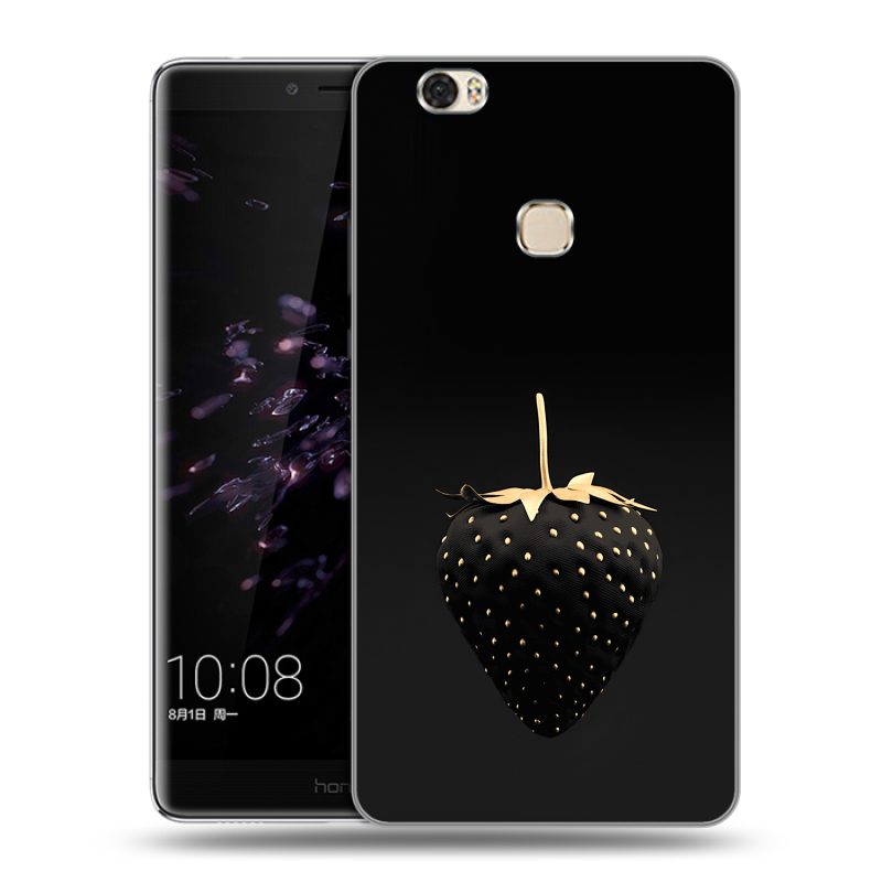 Силиконовый чехол на Huawei Honor Note 8 с принтом Черная клубника Силиконовый чехол на Huawei Honor Note 8 с принтом Черная клубника