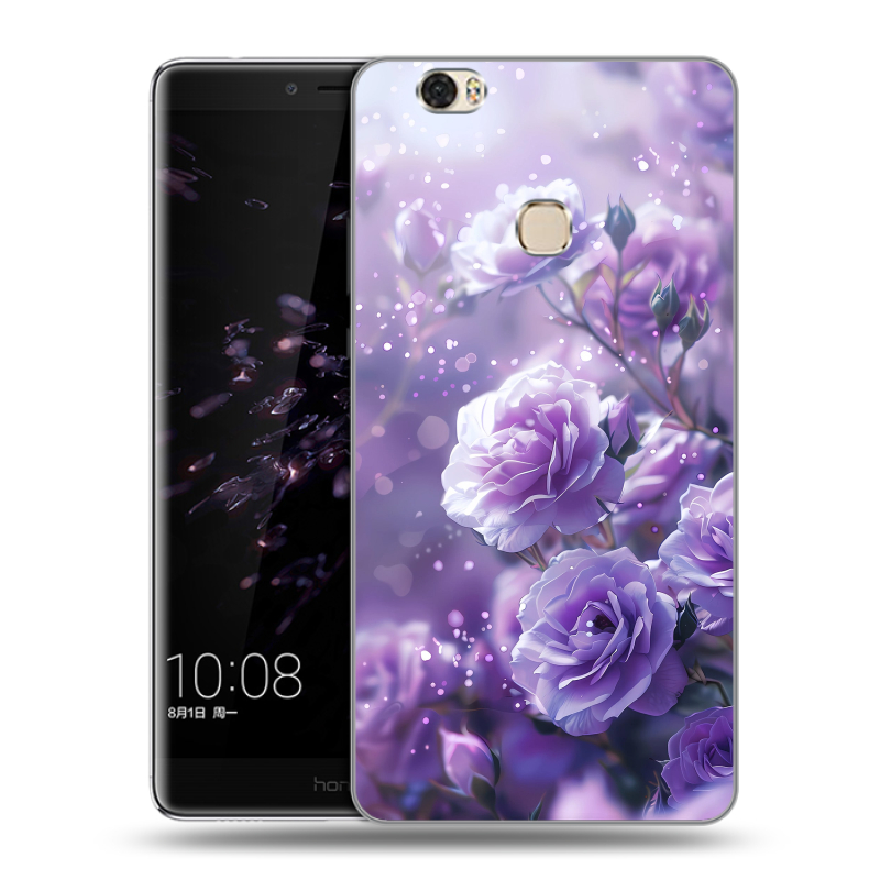 Силиконовый чехол на Huawei Honor Note 8 с принтом Розы цветы Силиконовый чехол на Huawei Honor Note 8 с принтом Розы цветы