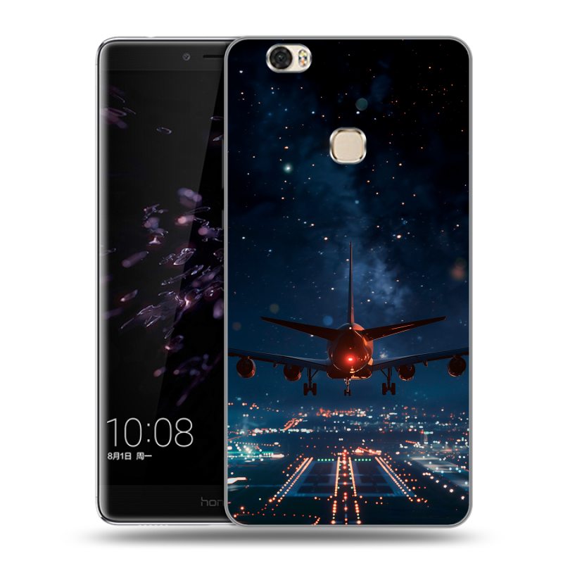 Силиконовый чехол на Huawei Honor Note 8 с принтом самолет Силиконовый чехол на Huawei Honor Note 8 с принтом самолет
